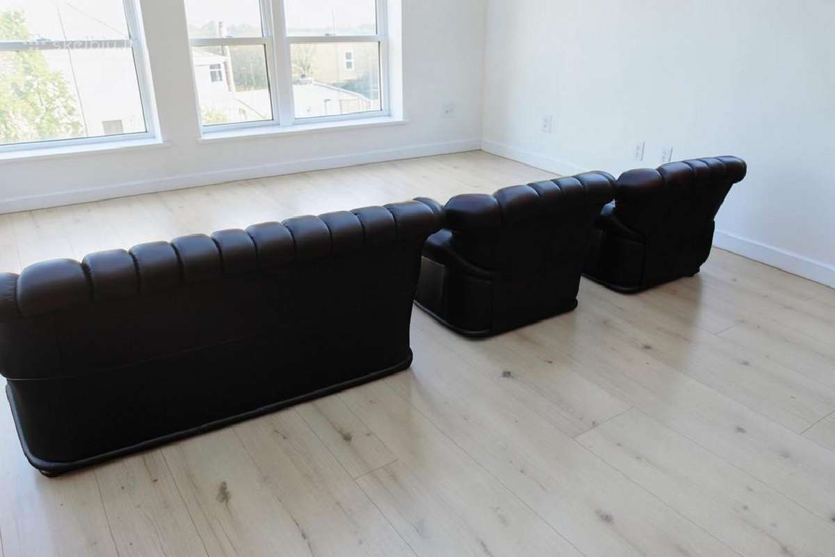 Chesterfield natūralios odos komplektas 3+1+1 - nuotraukos Nr. 13