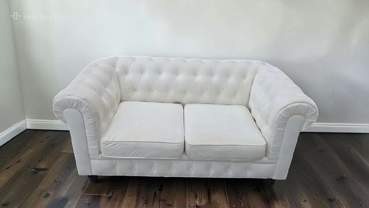 Chesterfield natūralios odos komplektas 3+1+1 - nuotraukos Nr. 32