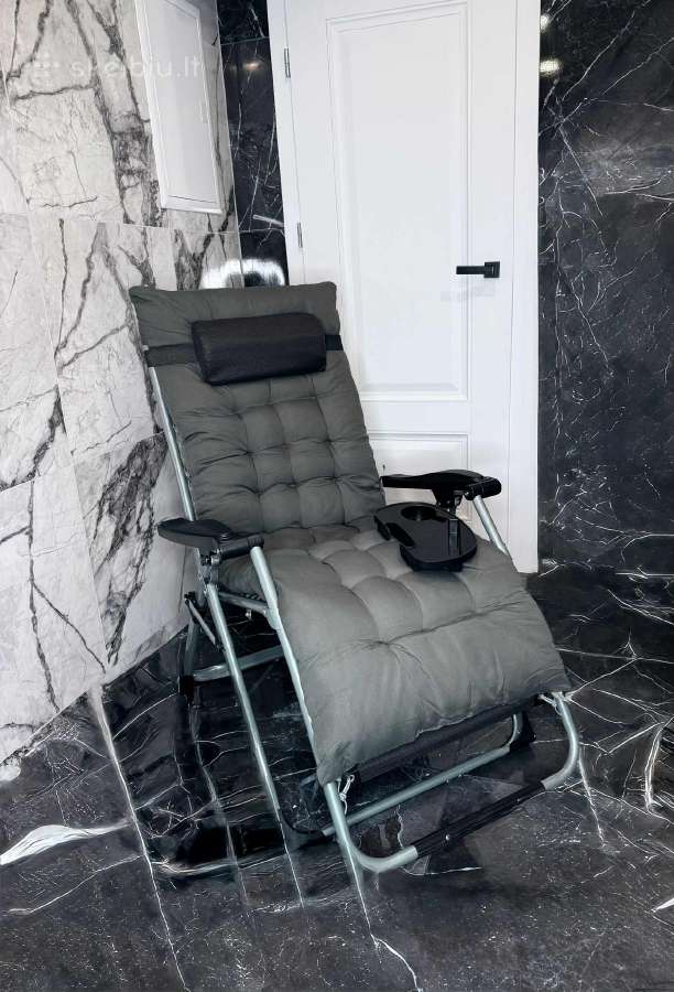 Patogus sulankstomas poilsio krėslas (Naujas)