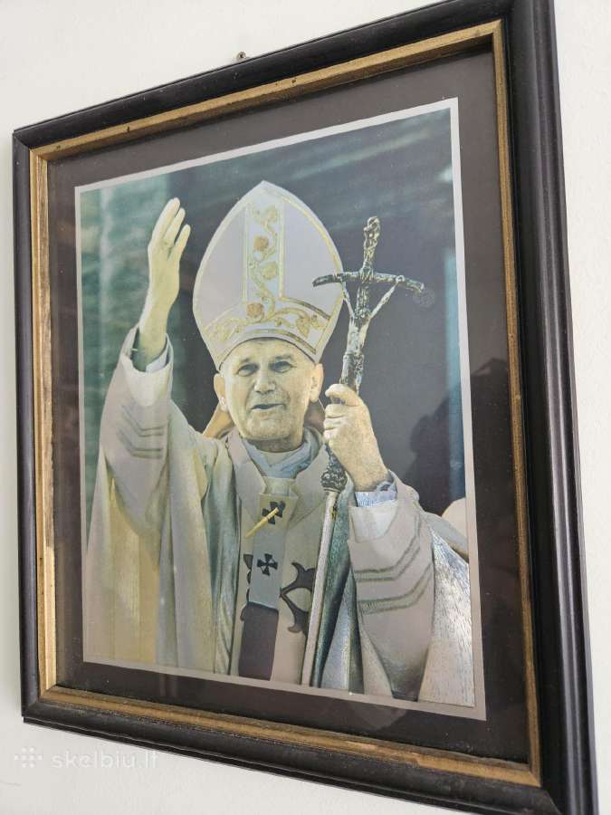Popiežiaus Jono Pauliaus atvaizdas su atspindžiais - nuotraukos Nr. 2
