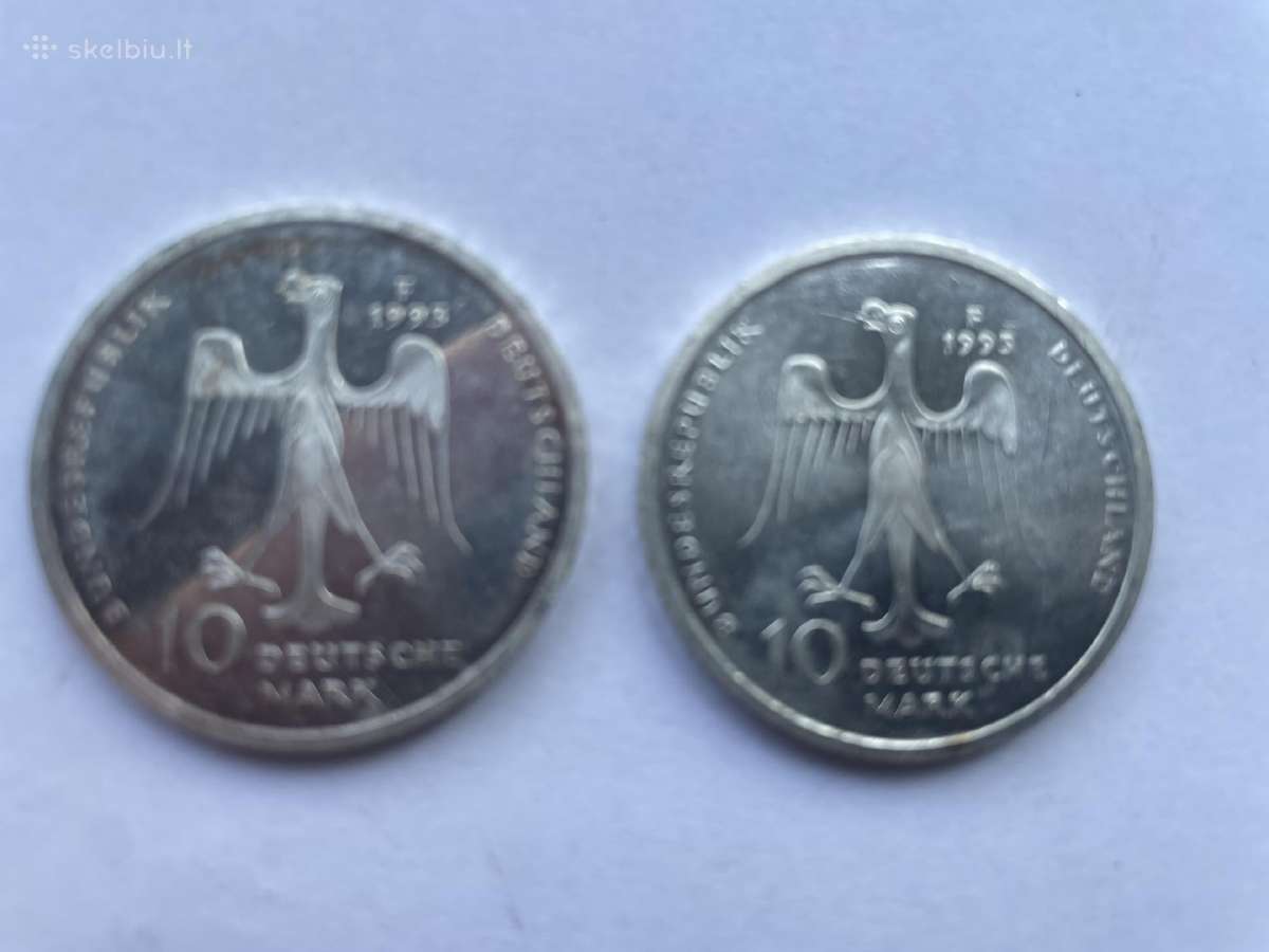 Vokietijos 10 sidabrinių markių Sidabras Praba 625 - nuotraukos Nr. 8