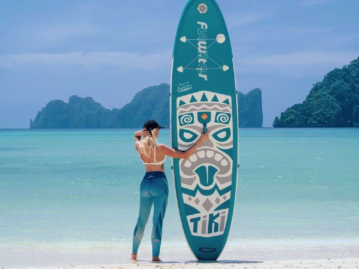 Naujos Funwater Tiki irklentės 320x84x15 150kg Sup - nuotraukos Nr. 3