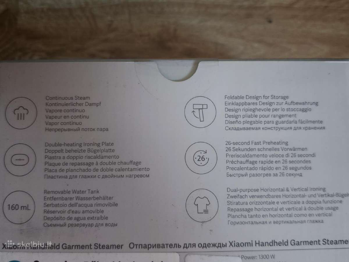 Xiaomi Handheld Garment Steamer, garų lygintuvas - nuotraukos Nr. 2
