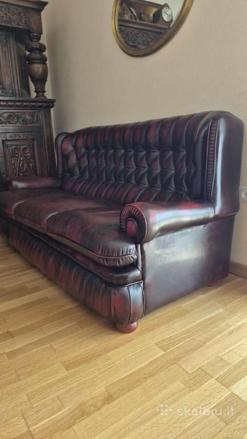 Sofa natūralios odos - nuotraukos Nr. 2