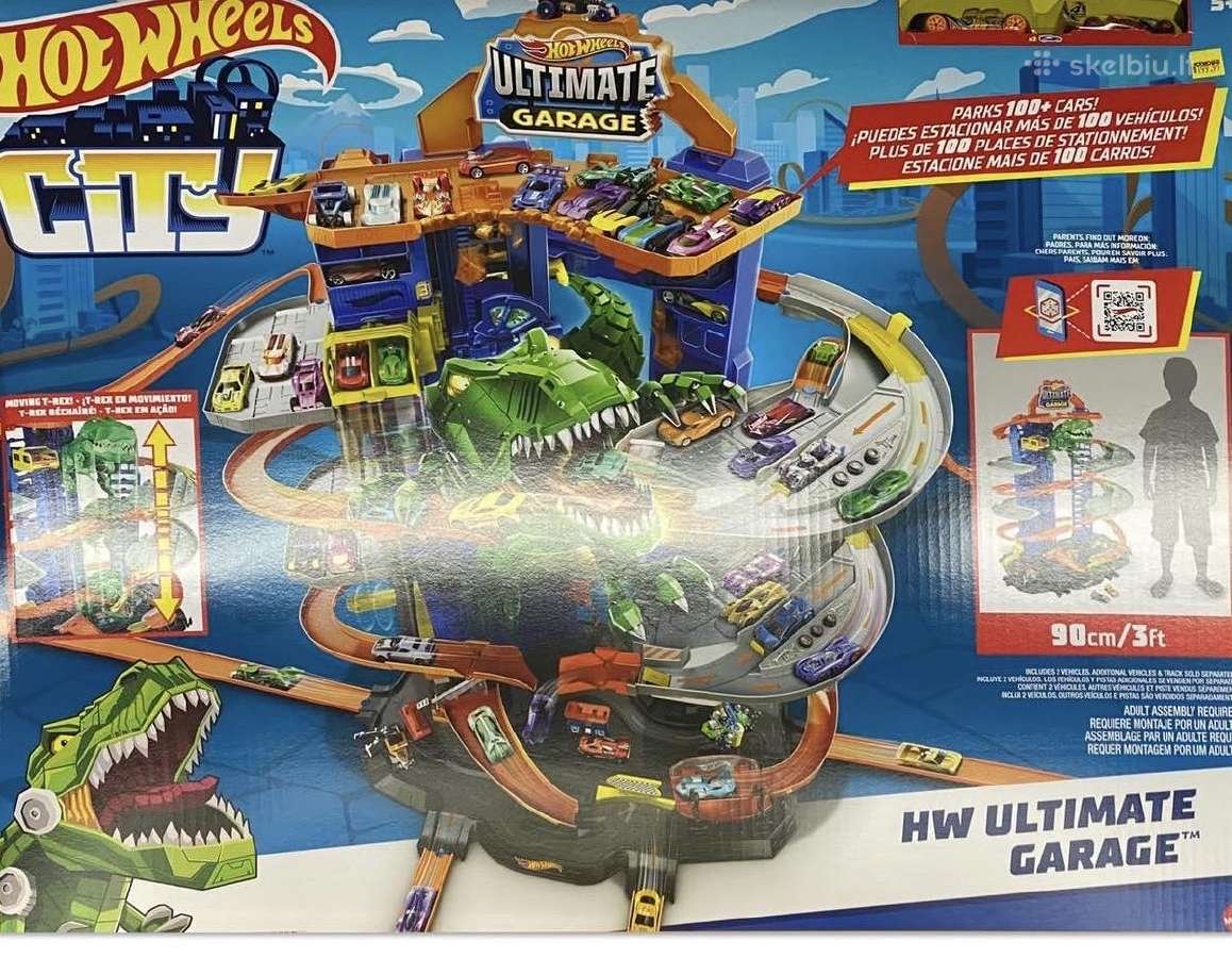 Hot Wheels Garage trasos – puiki būklė, su Dėžėms - nuotraukos Nr. 2