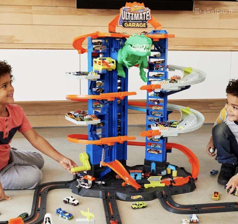 Hot Wheels Garage trasos – puiki būklė, su Dėžėms - nuotraukos Nr. 7