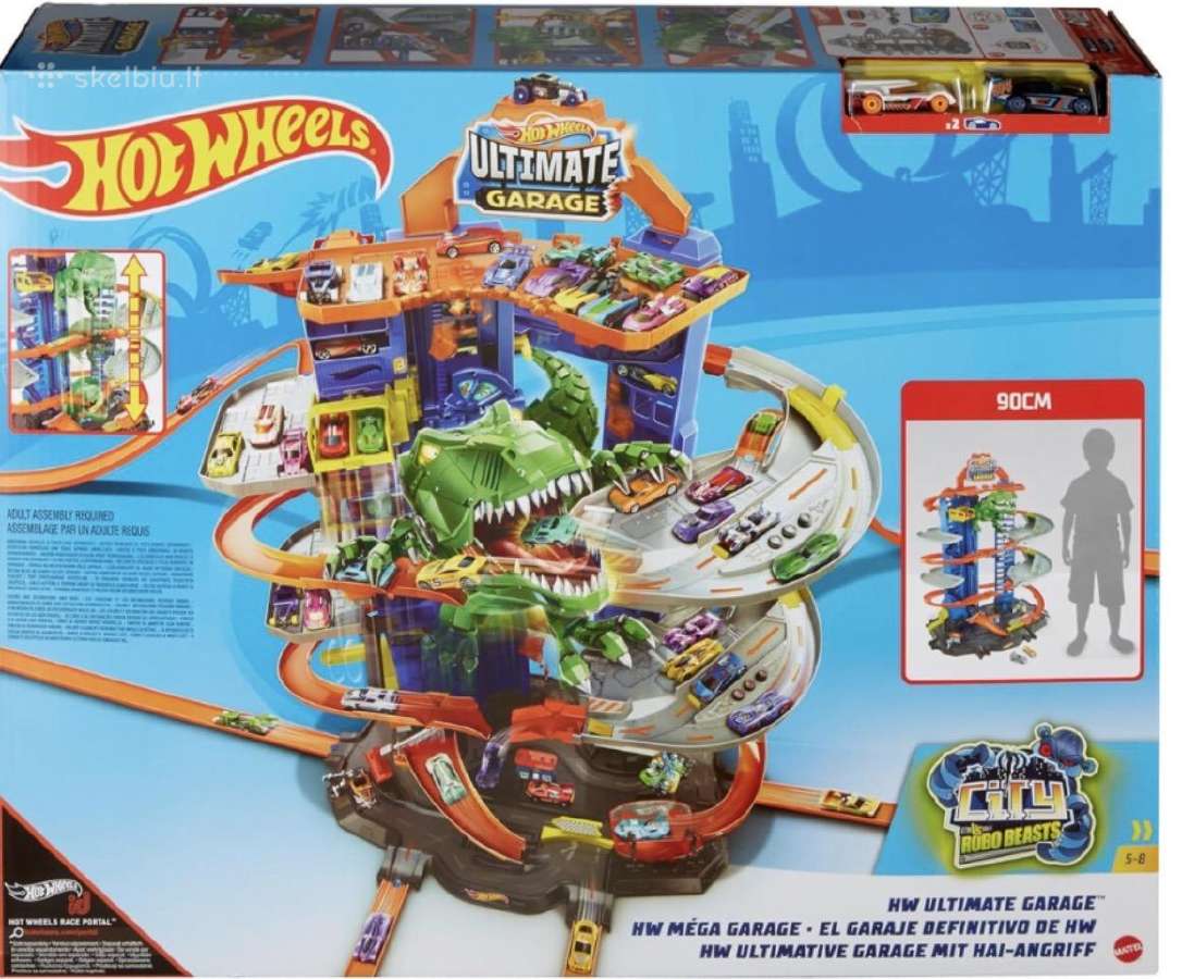 Hot Wheels Garage trasos – puiki būklė, su Dėžėms - nuotraukos Nr. 10