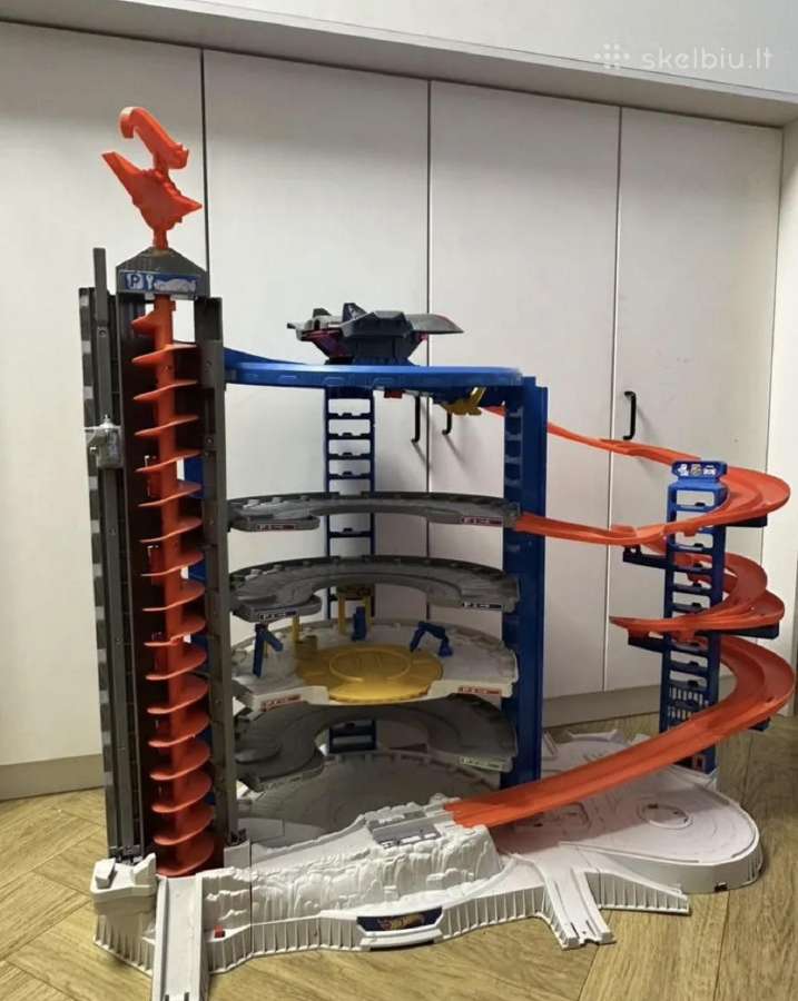 Hot Wheels Garage trasos – puiki būklė, su Dėžėms - nuotraukos Nr. 14