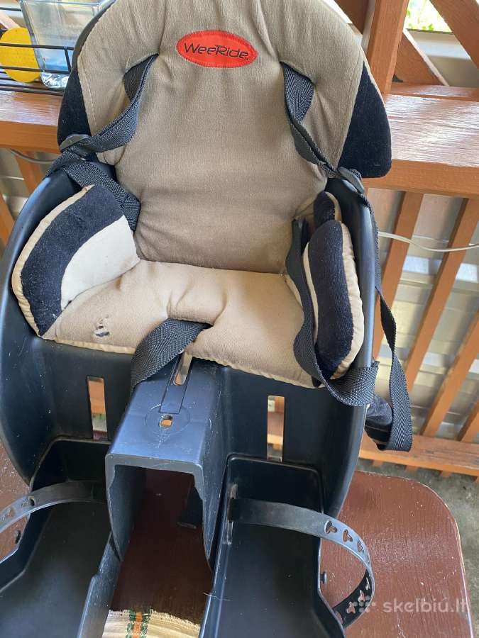 Vaikiška dviračio kėdutė iki 15 kg.