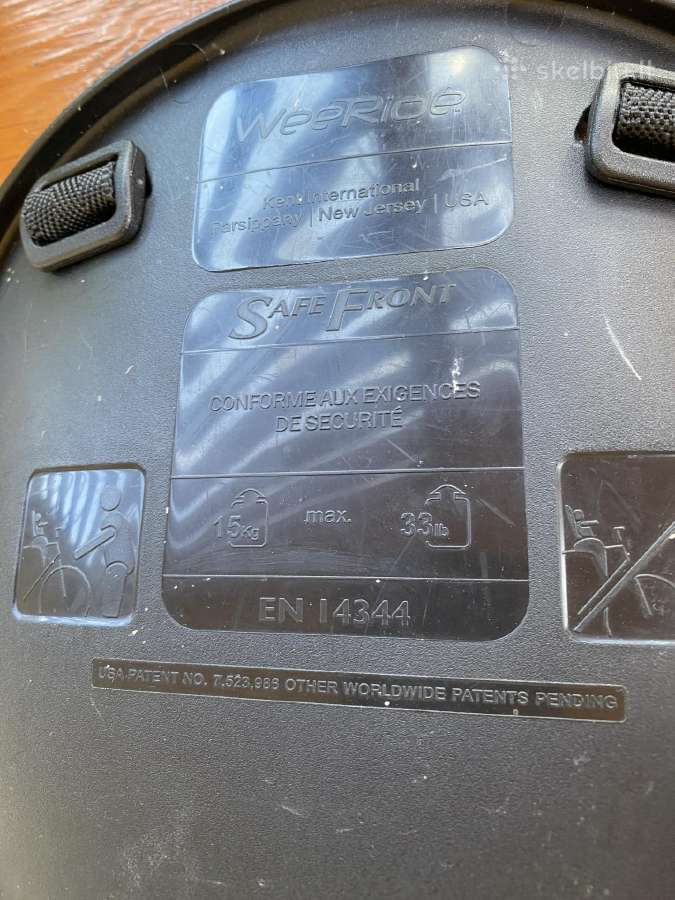 Vaikiška dviračio kėdutė iki 15 kg. - nuotraukos Nr. 2