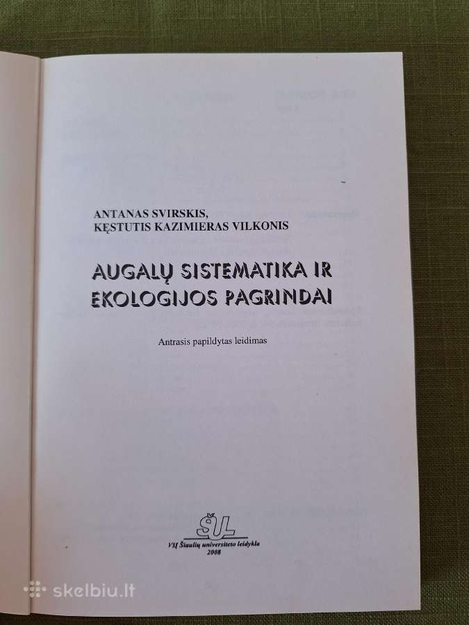Augalų sistematika ir ekologijos pagrindai - nuotraukos Nr. 2