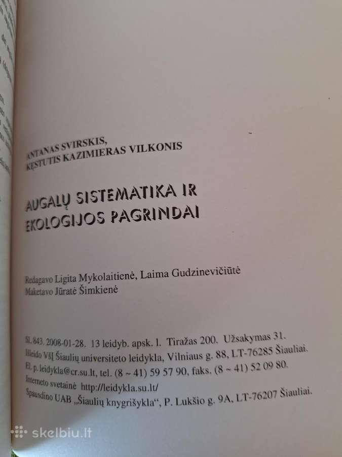 Augalų sistematika ir ekologijos pagrindai - nuotraukos Nr. 5