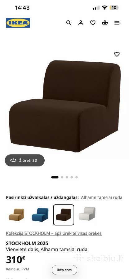 Aksominis fotelis - nuotraukos Nr. 7