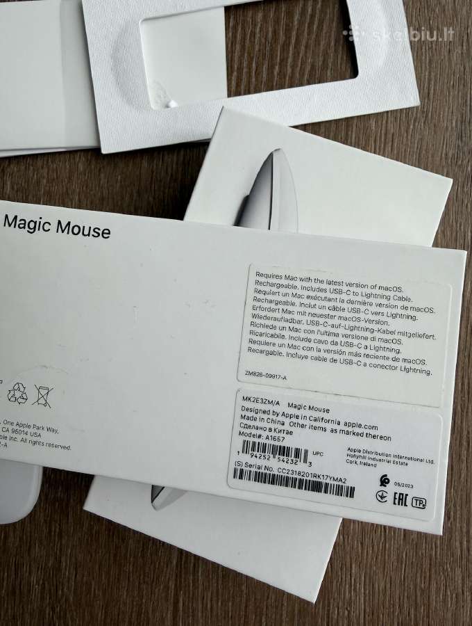 Apple Magic Mouse Modelis: A1657 - nuotraukos Nr. 4