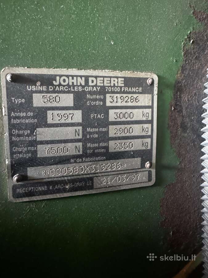 Presas John Deere 580 - nuotraukos Nr. 6