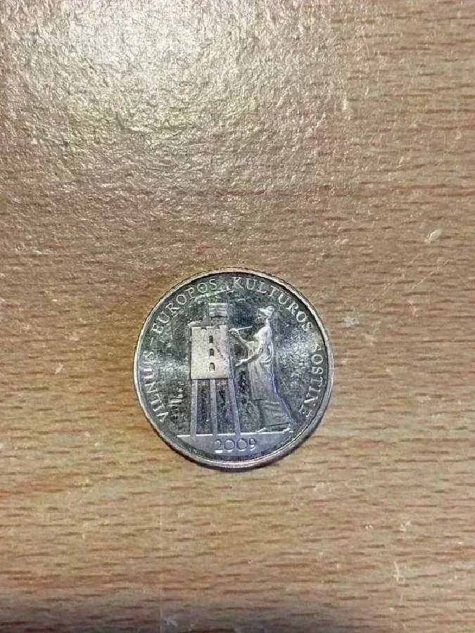 1 litas Vilnius europos kultūros sostinė 2009 mone