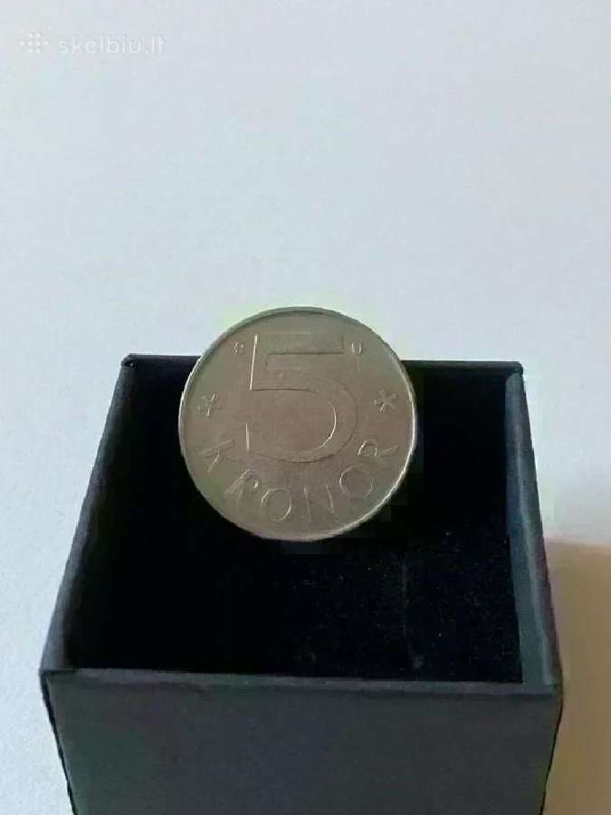 Moneta 5 kronos Švedija 1984
