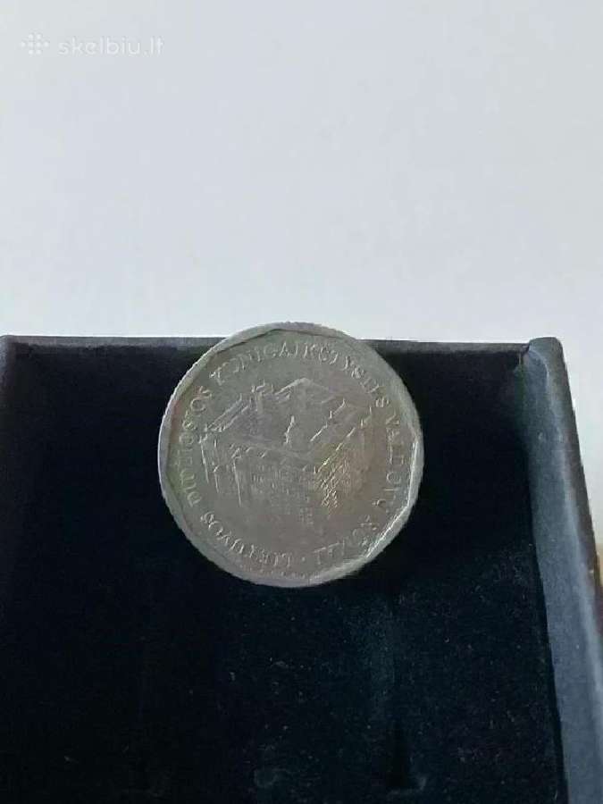 Proginė 1 lito moneta Lietuvos didžiosios kunigaik