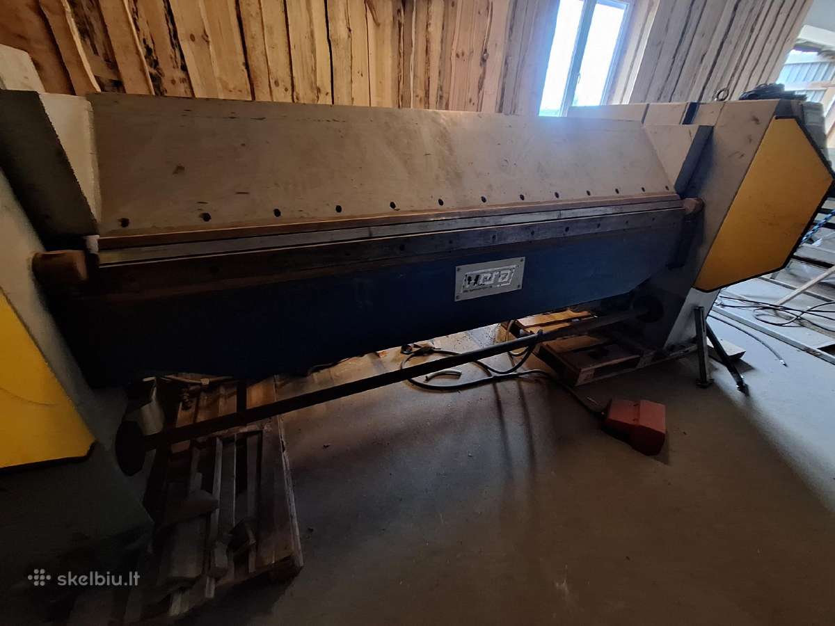 Skardos metalo lankstymo kirpimo staklės giljotina - nuotraukos Nr. 4