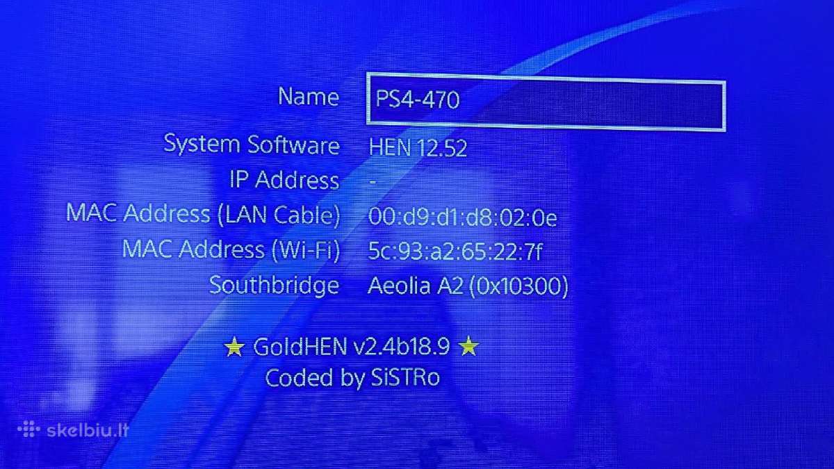 Ps4 Jailbreak - Pilnai aptarnautas
