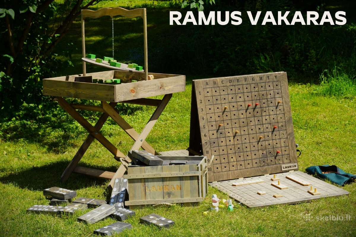 Lauko žaidimų nuoma šventėms ir renginiams