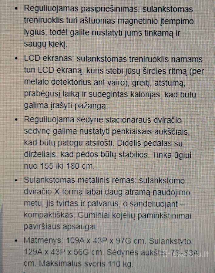 Įvairūs nauji kompaktiški dviračiai-treniruokliai - nuotraukos Nr. 8