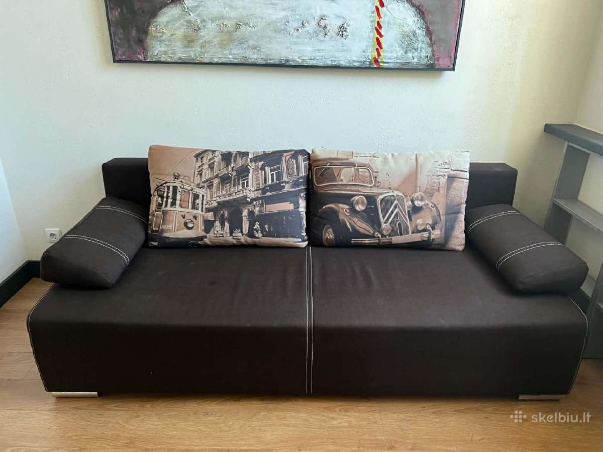 Sofa-lova su patalynės dėže - nuotraukos Nr. 5