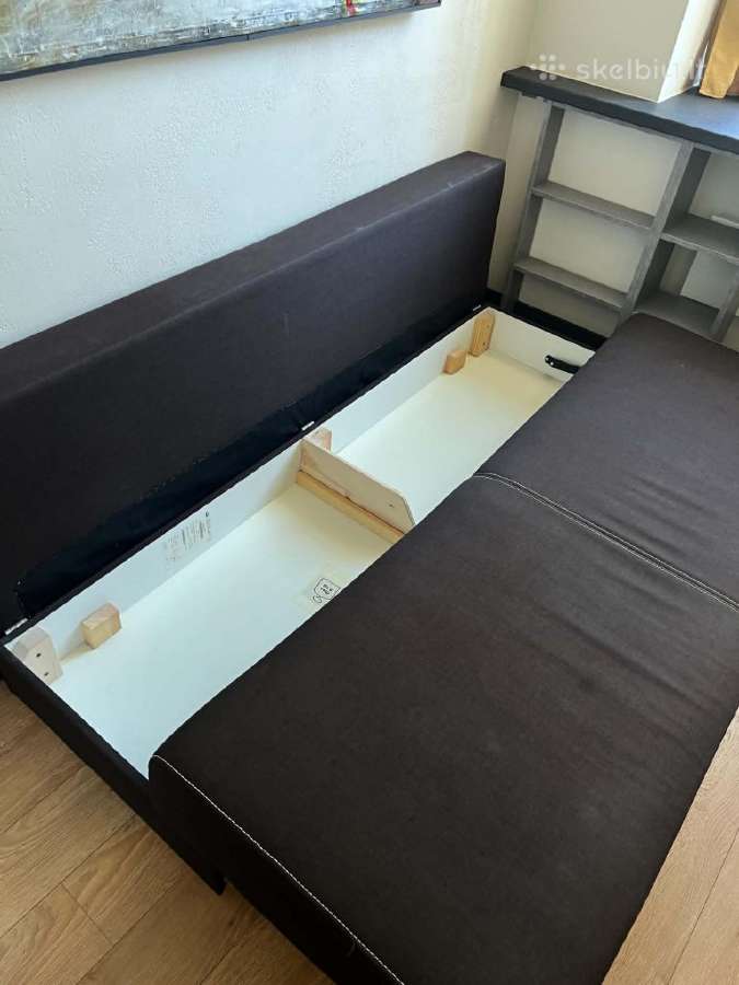 Sofa-lova su patalynės dėže - nuotraukos Nr. 2