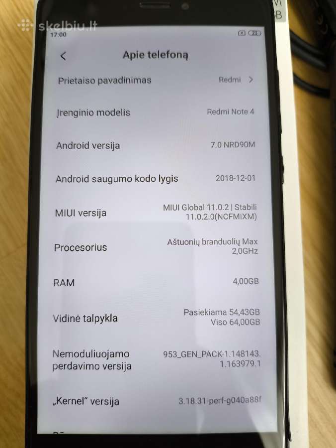 Xiaomi Redmi Note 4 4/64gb - nuotraukos Nr. 10