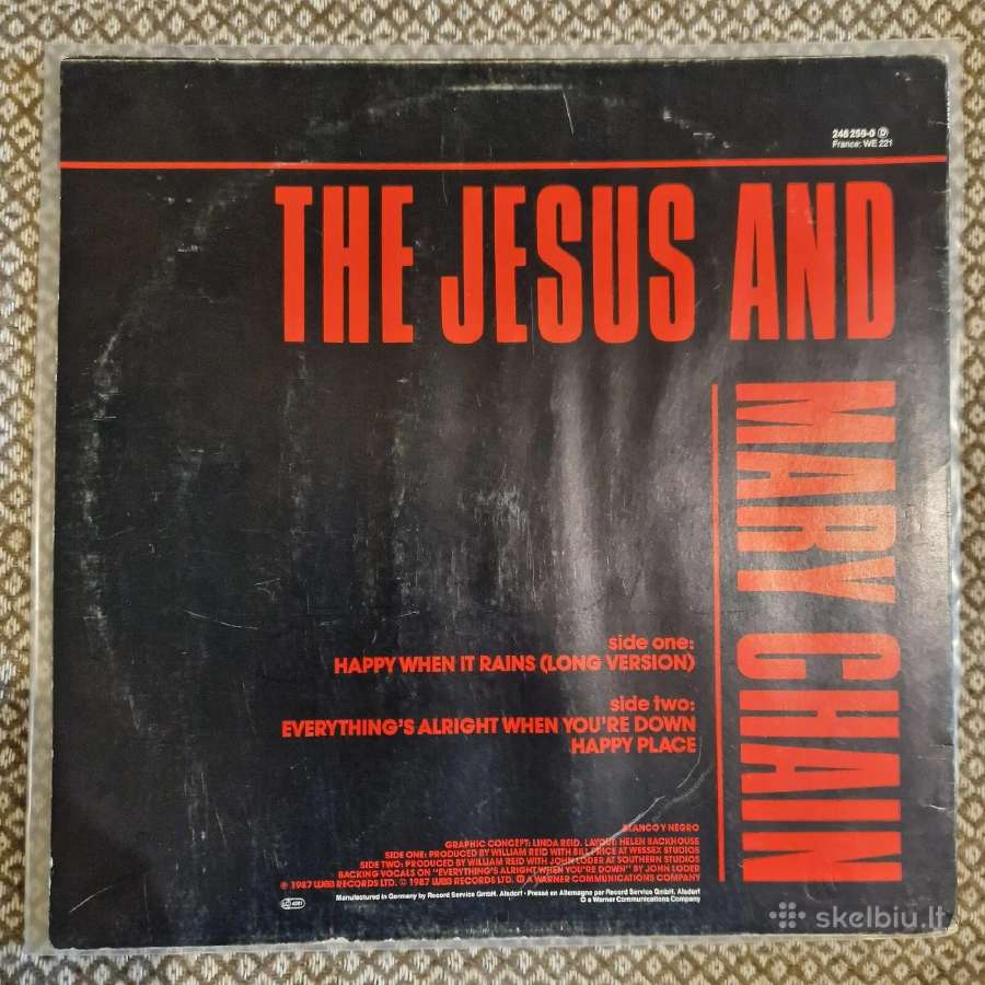 The Jesus And Mary Chain – Happy When IT Rains / - nuotraukos Nr. 2