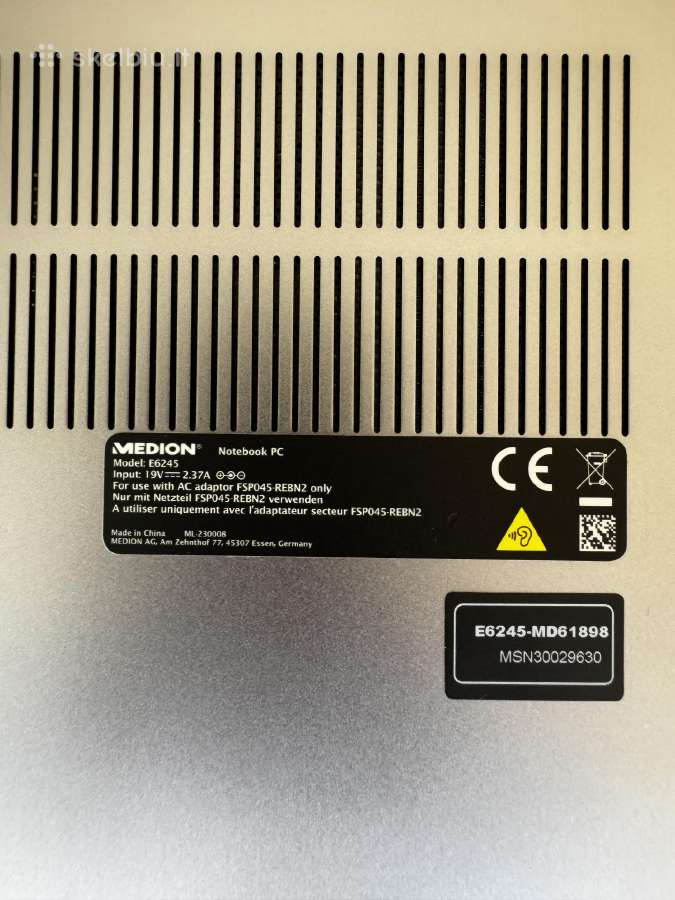 Medion SSD 238gb RAM 8gb - nuotraukos Nr. 9
