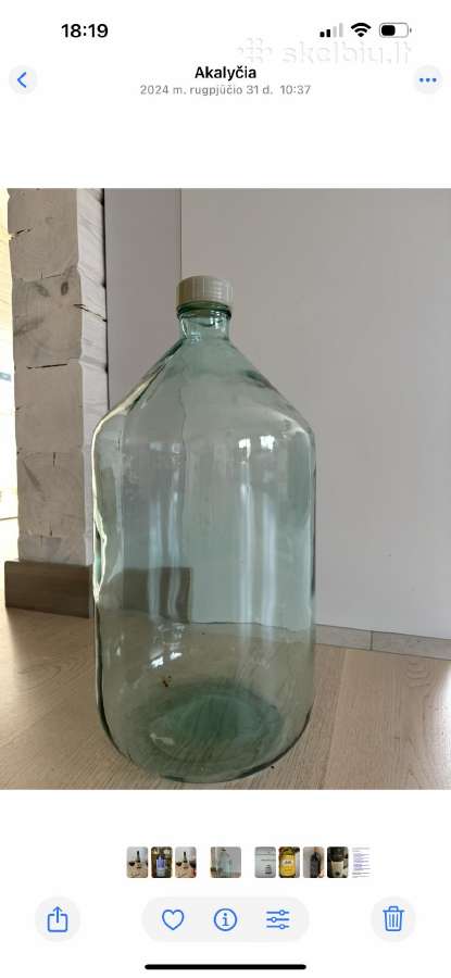 Fermentacijos, vyno butelis 10l - nuotraukos Nr. 2