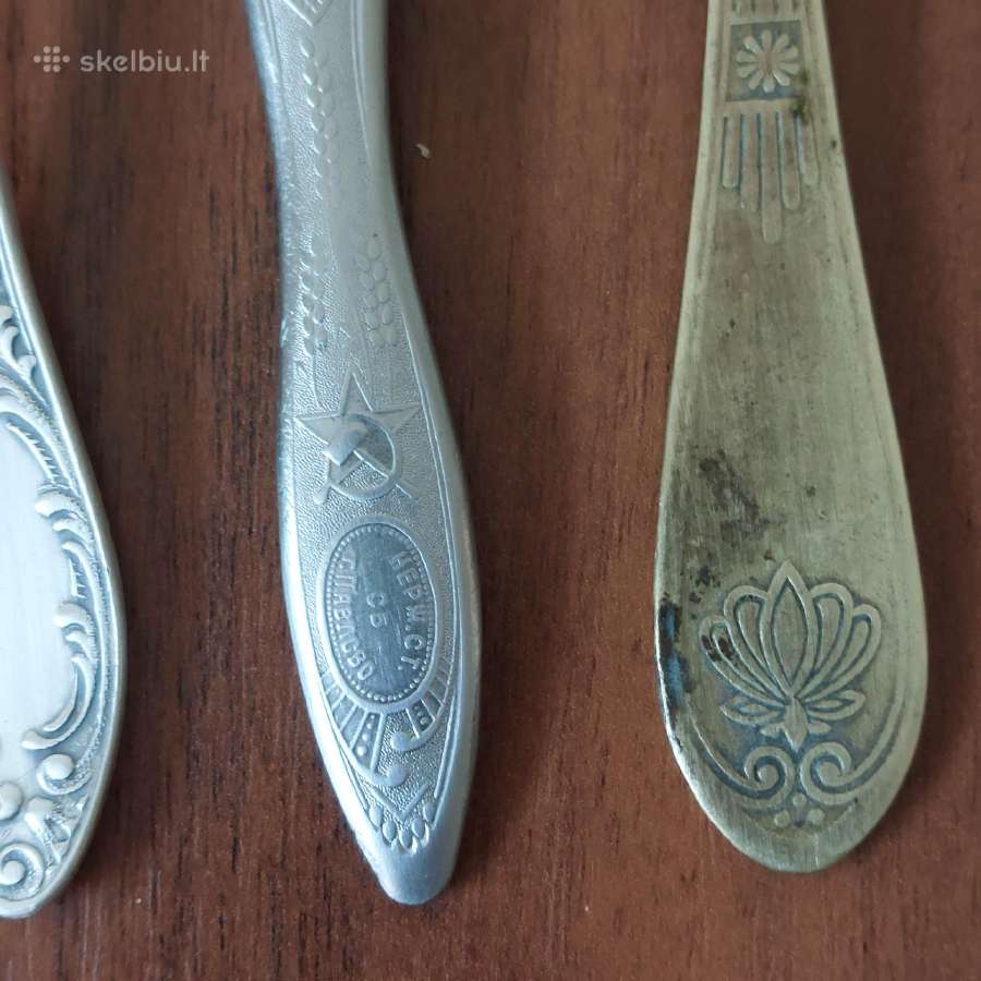 Stalo peiliai ir šakutės / tarybinė Russian Art - nuotraukos Nr. 16