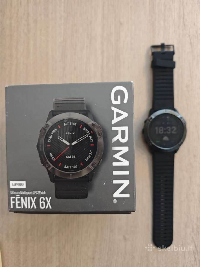 Garmin Fenix 6x Sapphire laikrodis