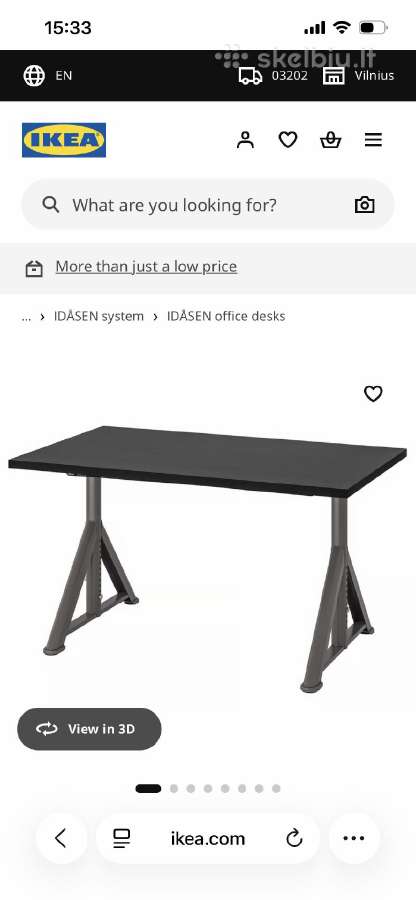 Ikea Bekant darbo stalas