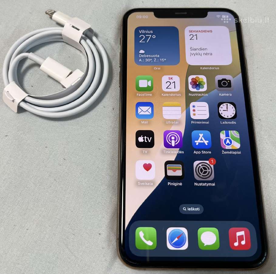 iPhone 11 pro max, gold, 76%