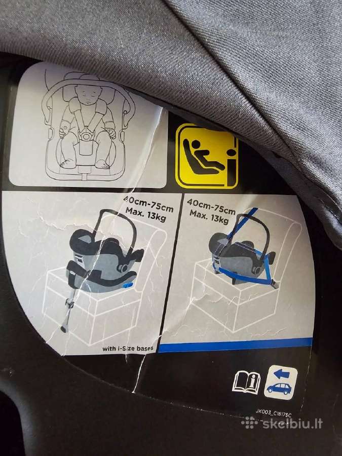 Auto kėdutė 0-13kg - nuotraukos Nr. 3