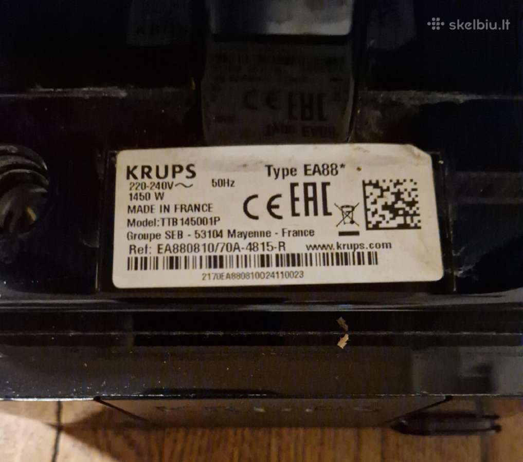 Krups automatinis kavos aparatas - nuotraukos Nr. 3