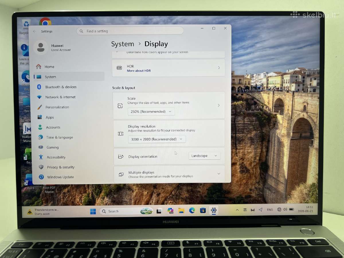 Huawei matebook X pro - nuotraukos Nr. 6