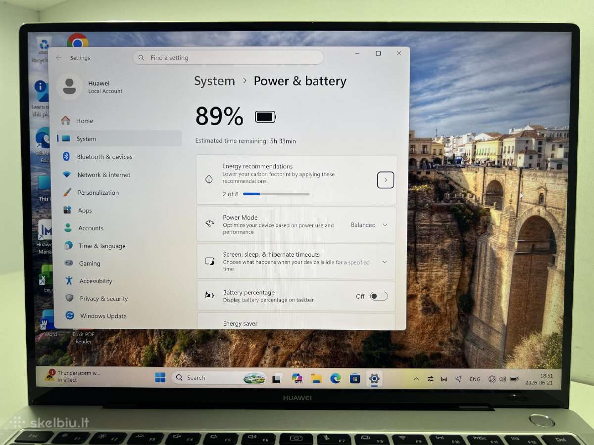 Huawei matebook X pro - nuotraukos Nr. 7