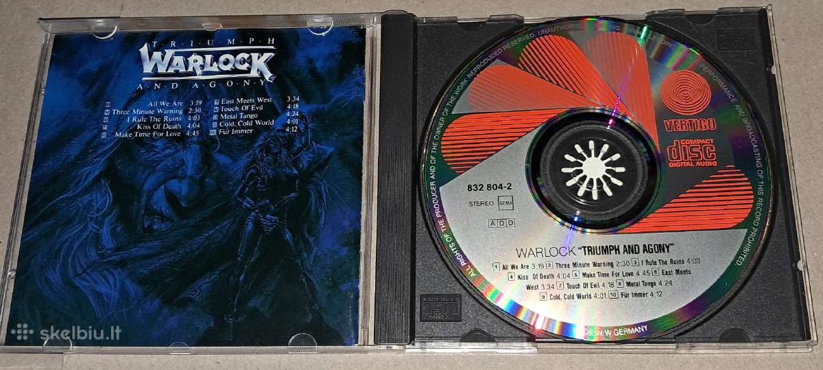 Warlock – Triumph And Agony (Audio CD) - nuotraukos Nr. 3