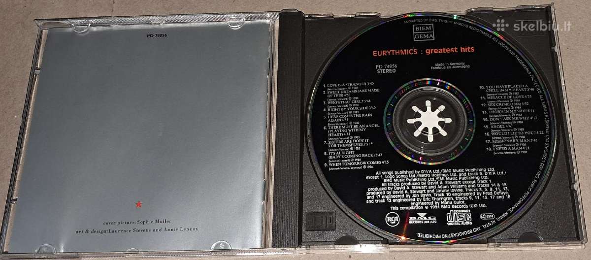 Eurythmics – Greatest Hits (Audio CD) - nuotraukos Nr. 3