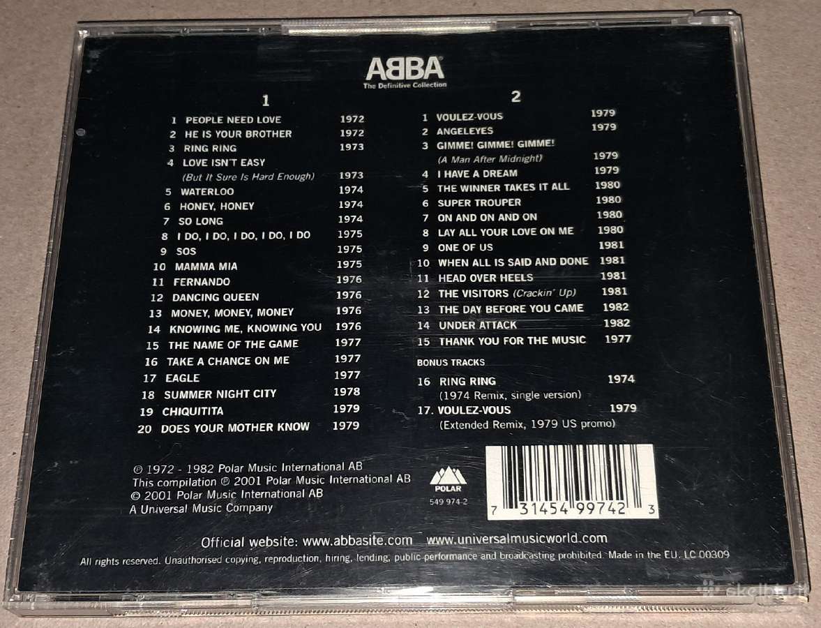 Abba – The Definitive Collection (Audio CD) - nuotraukos Nr. 2