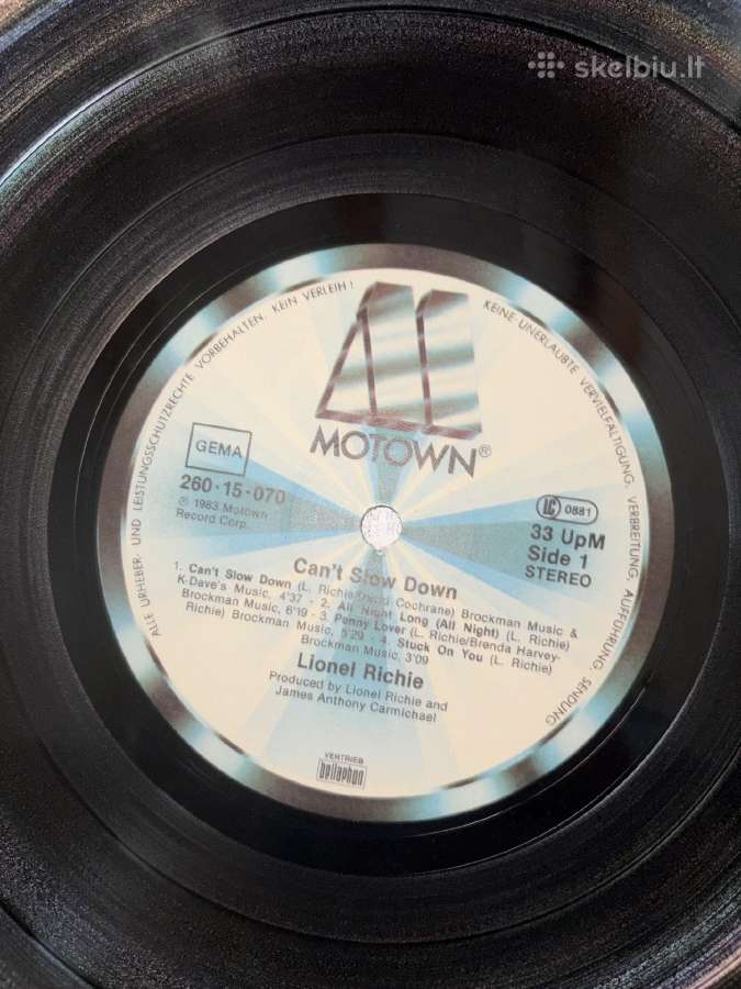 Lionel Richie Cant Slow down - nuotraukos Nr. 7