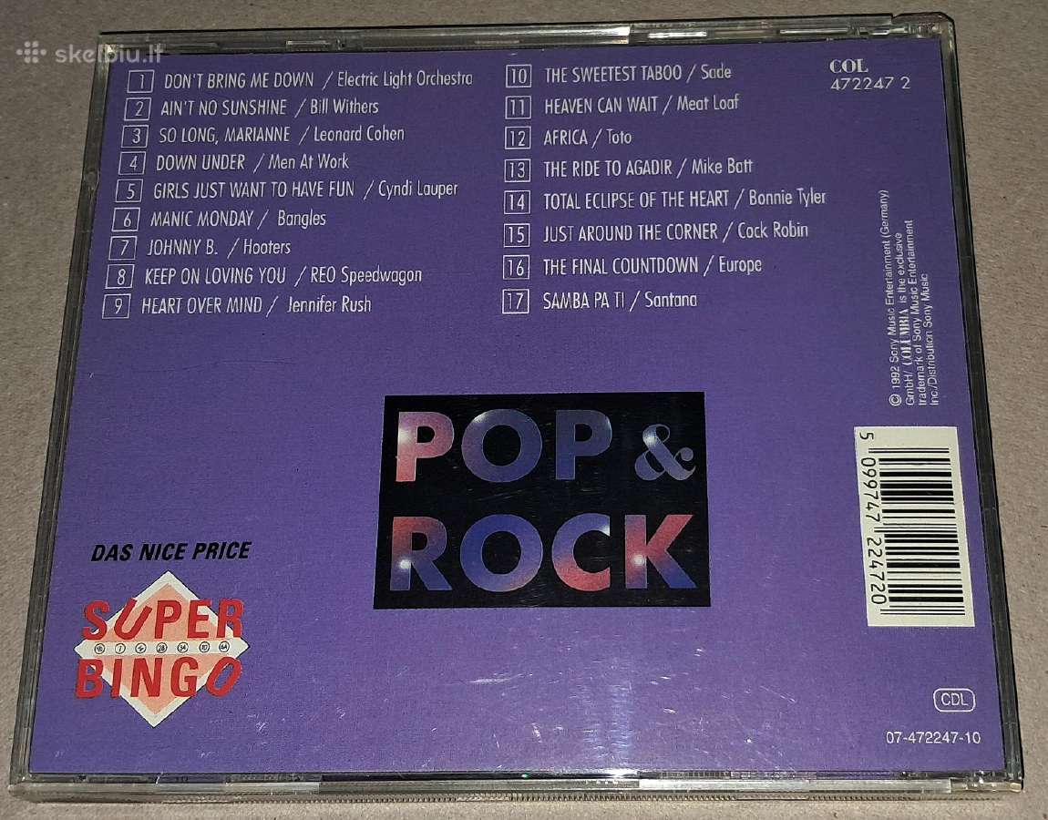 Bingo Pop & Rock (Audio CD) - nuotraukos Nr. 2