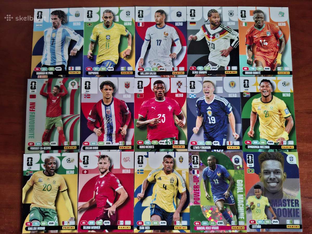 Fifa World Cup 2026 kolekcinės kortelės