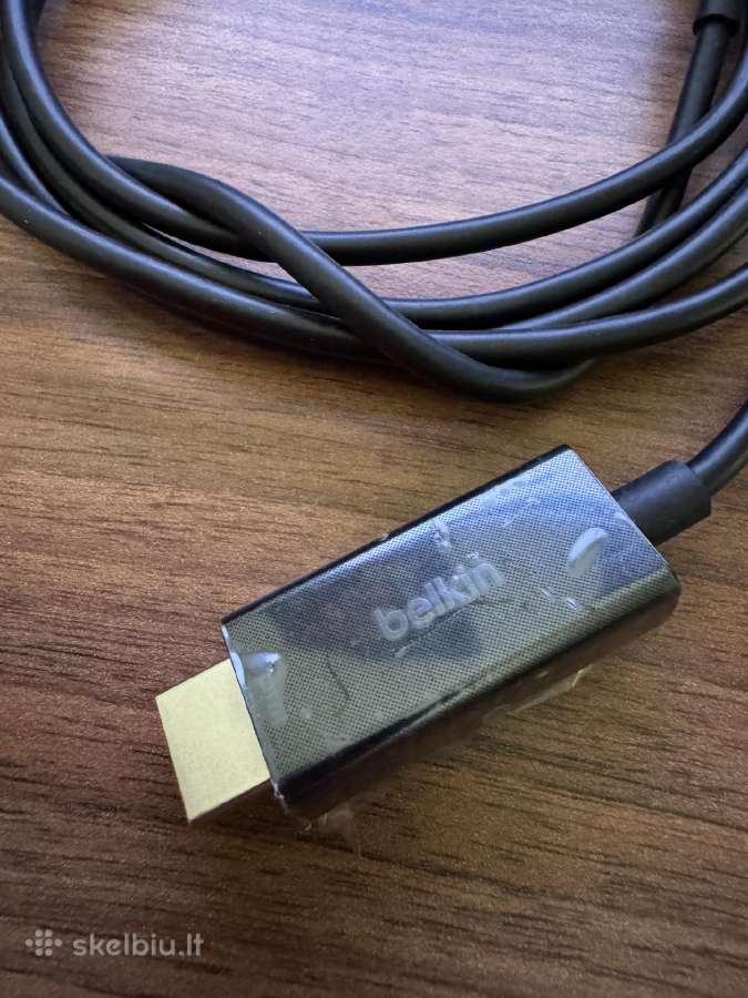 Belkin Avc012bt2mbk 2 m Usb Type-c Hdmi Juodas - nuotraukos Nr. 2