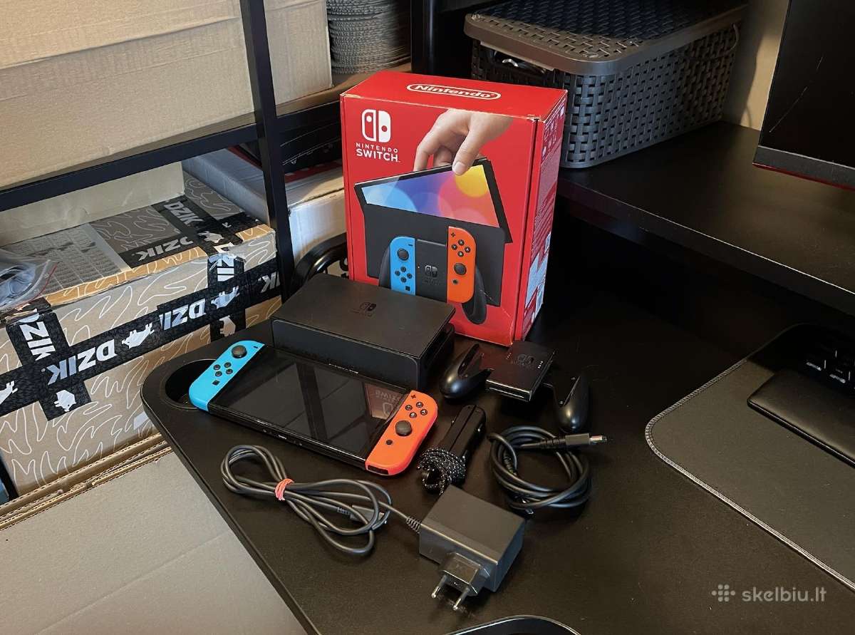 Nintendo Switch Neon Red & Blue 64gb