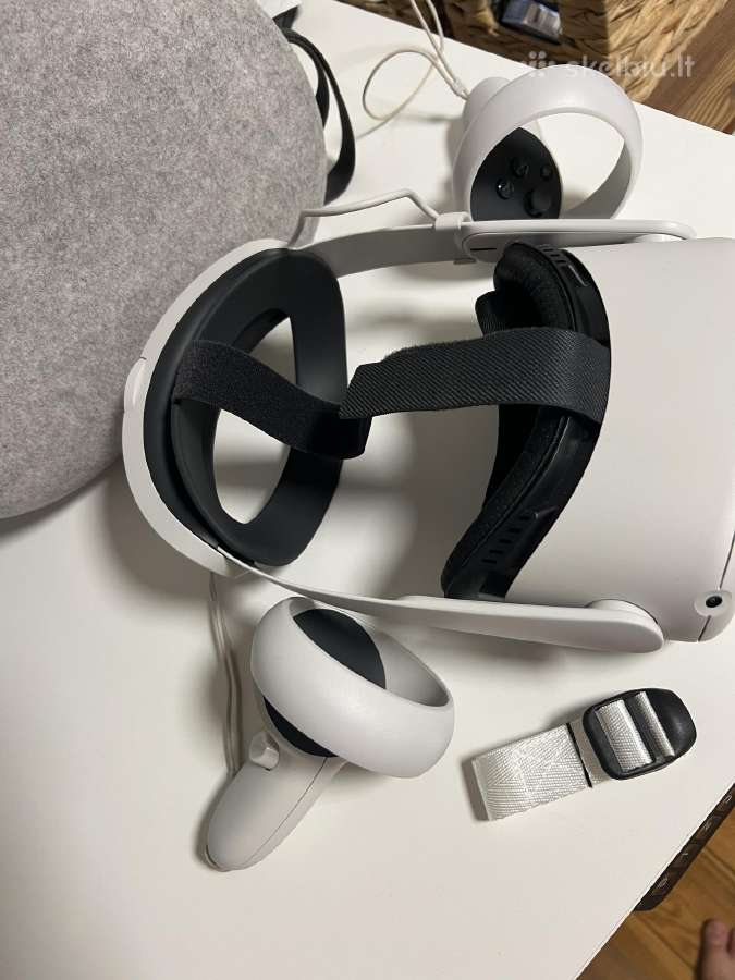 Oculus Quest 2 256gb + Elite Battery Strap + Case - nuotraukos Nr. 4