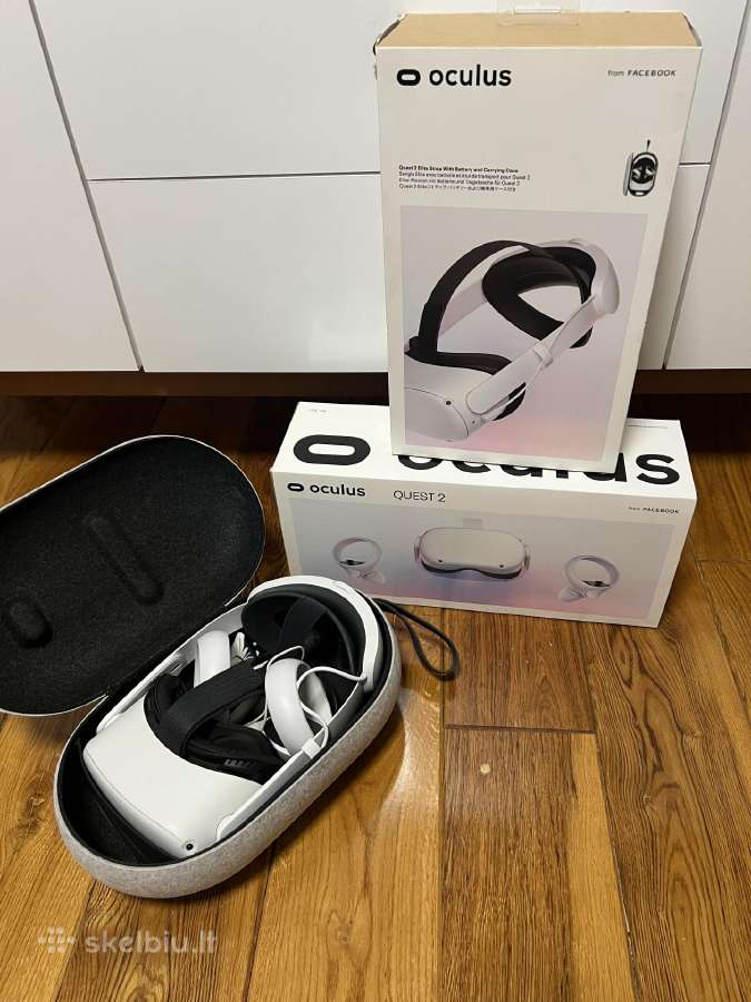 Oculus Quest 2 256gb + Elite Battery Strap + Case